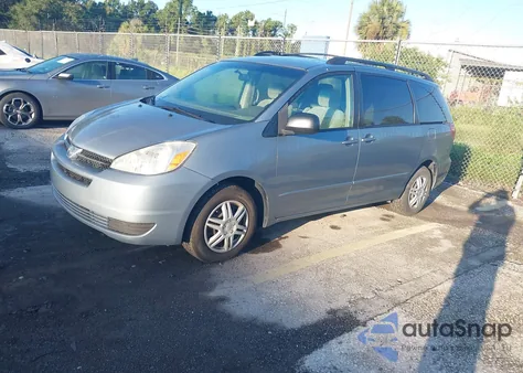 2005 Toyota Sienna Ce/Le из США, поврежденный, VIN 5TDZA23C45S373259